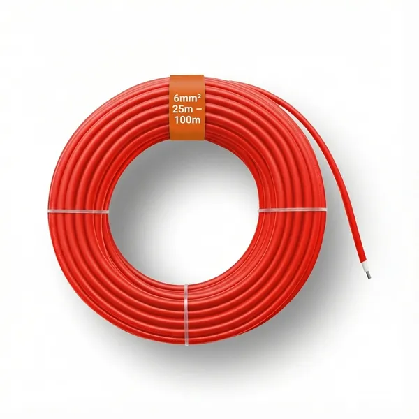 Solarkabel rot H1Z2Z2-K 6mm&sup2; 25m - 100m