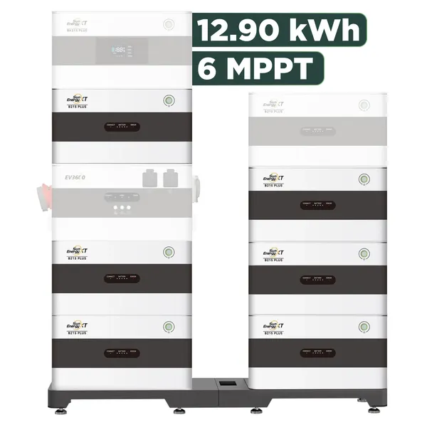 SunEnergyXT Plus (bis 17,2 kWh) Konfigurator 6720 Wp ohne BK215 / 12,9 kWh / Solyco 480 Wp Back Contact / 14 Module