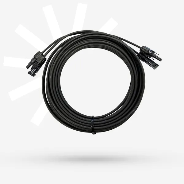 Solarkabel 25 Meter (Paar) 4mm² mit MC4 Solarstecker beidseitig montiert
