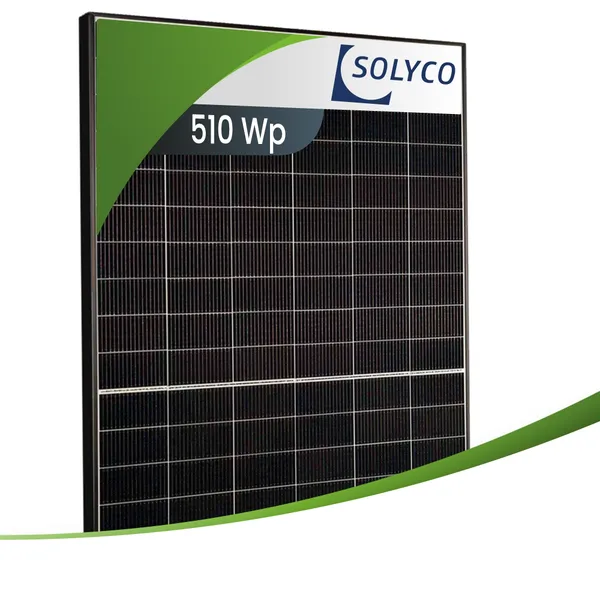 Solyco 510Wp R-WG 120n.4 Glas-Glas Black Frame