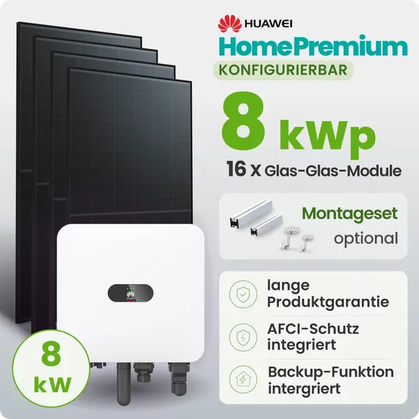 Tepto HomePremium 8 kWp Huawei PV-Anlage Speicher erweiterbar