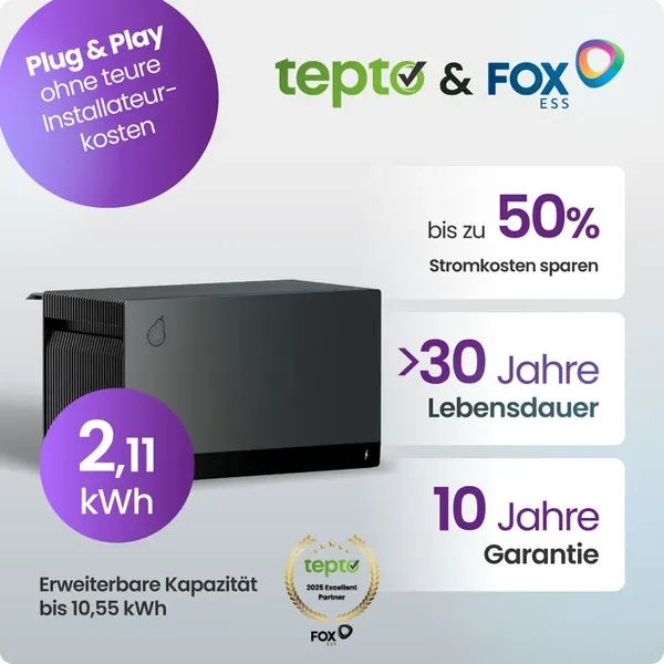 FoxEss Avocado 22 Pro Speicher für Balkonkraftwerke 2kWh