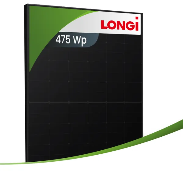 Longi 475Wp LR7-54HVD-T-M Hi-MO X10 Glas-Glas Fullblack Tansparent HPBC 2.0