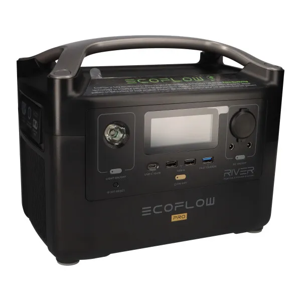 SET EcoFlow River Pro Powerstation mit Solartasche 180W
