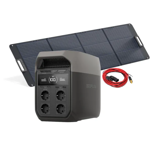 EcoFlow Set Delta 3 Powerstation und 200 Watt Solarmodul