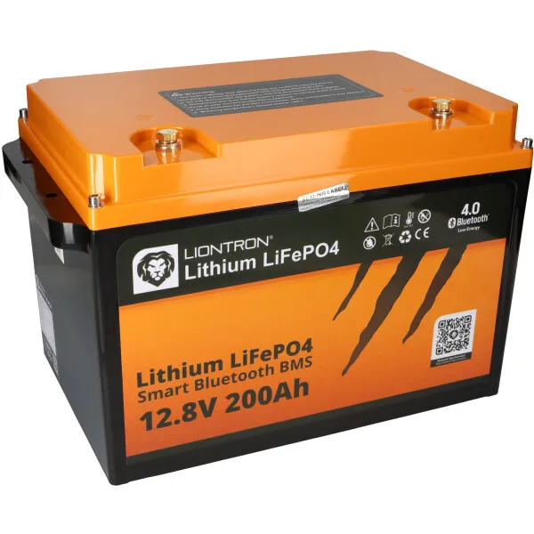 LIONTRON LiFePO4 Akku 12,8V 200Ah LXArctic Smart BMS mit Bluetooth Marine