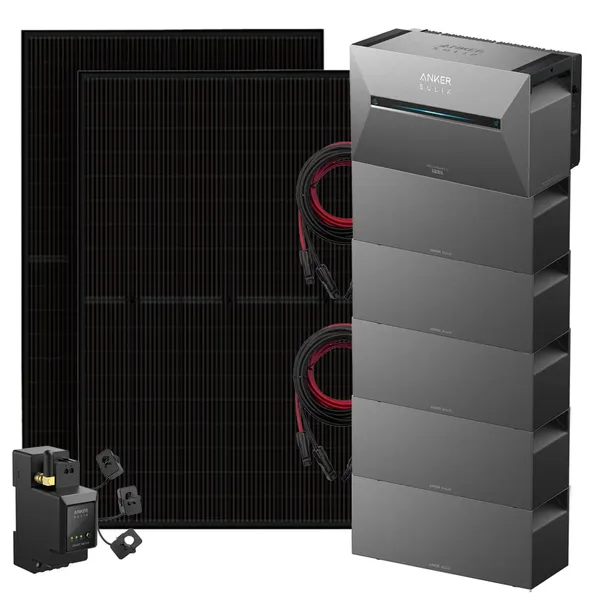 Anker 900W Solix 3 Balkonkraftwerk inkl. 16,13kWh Speicher E2700 BP2700 & Stromzähler