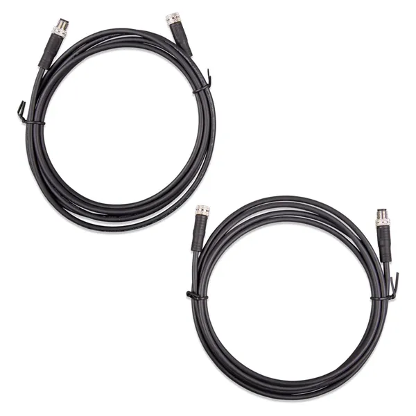 Victron M8 Rundsteckverbinder-Kabel 3-polig Stecker/Buchse 2?m - 2er-Set