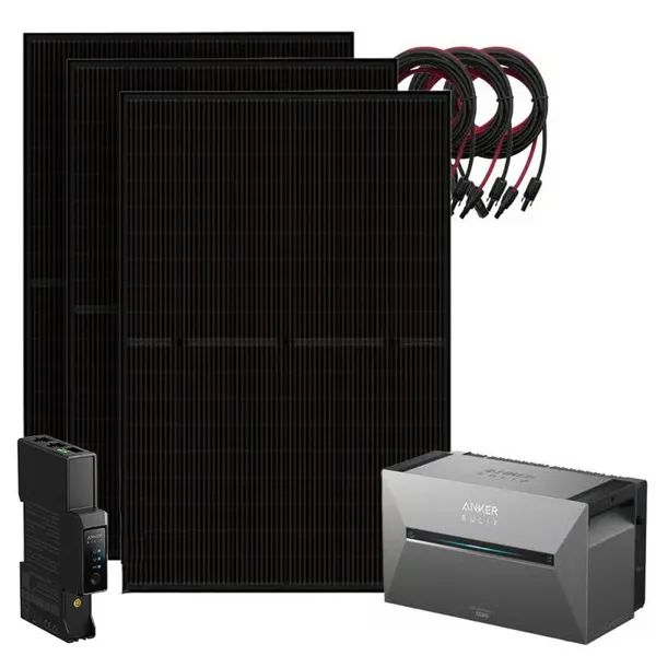 Anker 1350W Solix 3 Balkonkraftwerk inkl. 2,69kWh Speicher E2700 BP2700 & Stromzähler