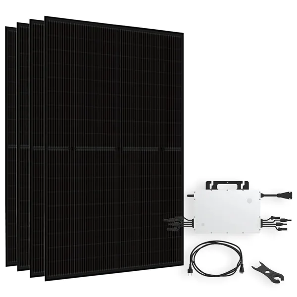 Offgridtec Solar-Direct 1800Wp Bifazial PV-Anlage mit HMS-1600-4T - 5m HMS-Anschlusskabel