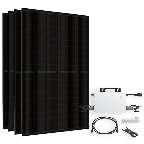 Offgridtec Solar-Direct 1800Wp Bifazial PV-Anlage mit HMS-1600-4T - 10m HMS-Anschlusskabel - inkl. DTU-Lite-S