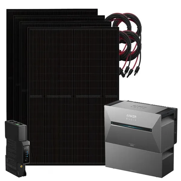 Anker 1800W Solix 3 Balkonkraftwerk inkl. 5,38kWh Speicher E2700 BP2700 & Stromzähler