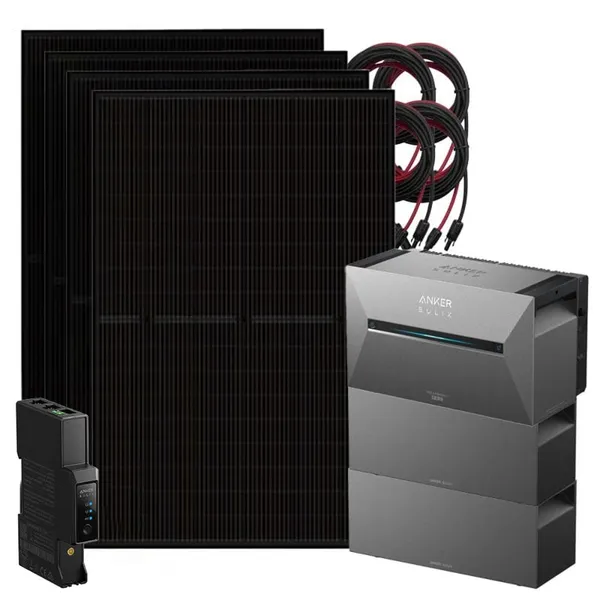 Anker 1800W Solix 3 Balkonkraftwerk inkl. 8,06kWh Speicher E2700 BP2700 & Stromzähler