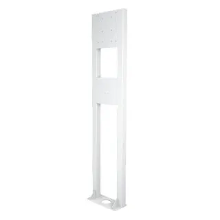 a-Tronix Standsäule für Wallbox Edelstahl Weiß